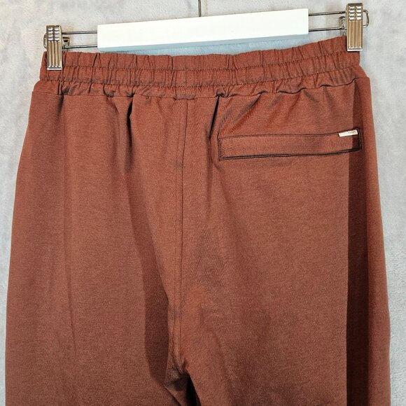 Vuori Mens Brown Jogger Sweatpants With Drawstring Waist & Zipper Pockets - Picture 9 of 13